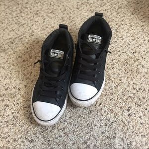Black Leather Converse